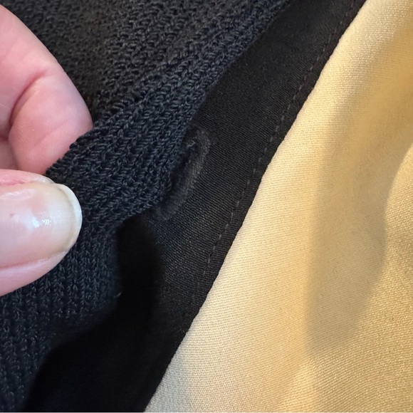 St John Evening Black Santana Knit blazer with removable silk collar/cuffs - Picture 8 of 9